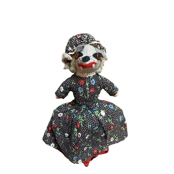 Vintage Little Red Riding Hood Grandmother Big Bad Wolf Doll 3 in 1 - Picture 2 of 9